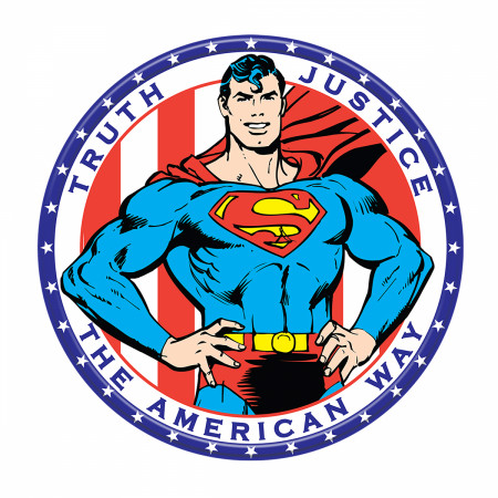 Superman the American Way Tin Sign