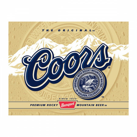 Coors Beer Label Tin Sign