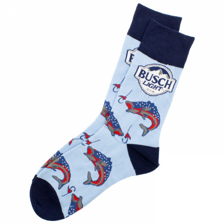 Busch Light Patriotic Marlin Crew Socks