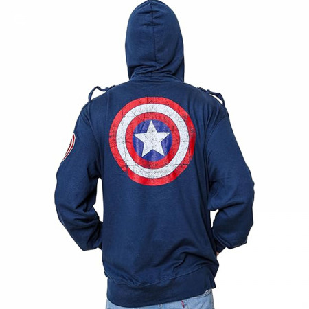 Captain America Patch Shield Jacket Hoodie