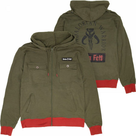 Star Wars the Mandalorian Boba Fett Patch Jacket Hoodie