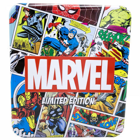 Captain America Cover Collage Trifold Wallet in Collectors Tin