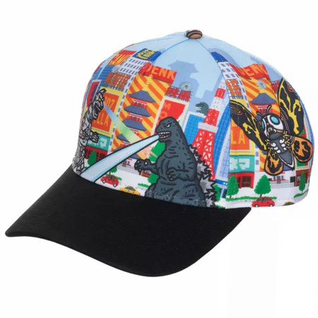 Godzilla vs Mechagodzilla Underbill Art Snapback Hat