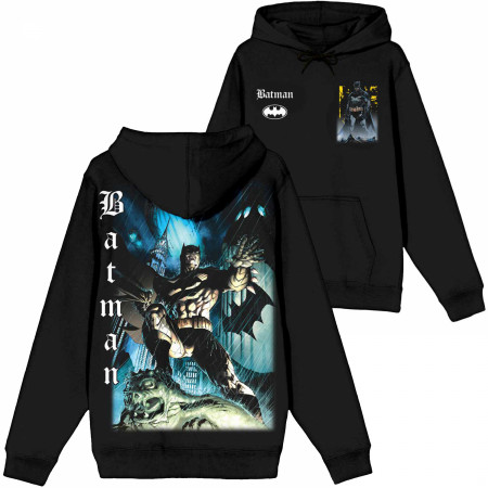 Batman Comic Covers Front and Back Print Pullover Hoodie