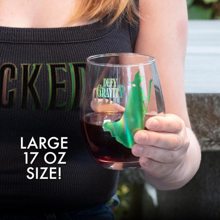 Wicked So Popular and Defy Gravity Stemless Wine Glasses 2-Pack