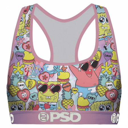 SpongeBob SquarePants XOXO PSD Sports Bra