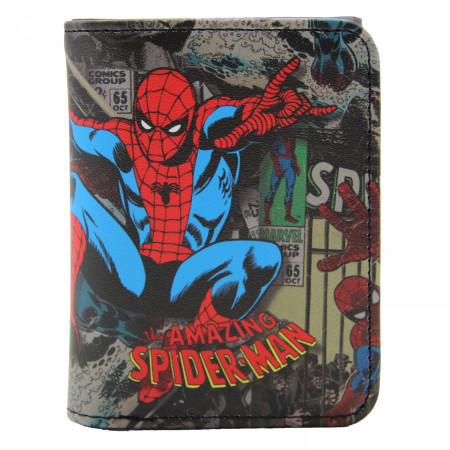 Spider-Man Jump and Cover Collage Trifold Wallet