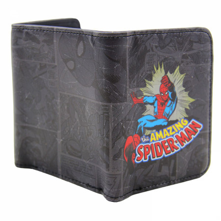 Spider-Man Black Panels Trifold Wallet