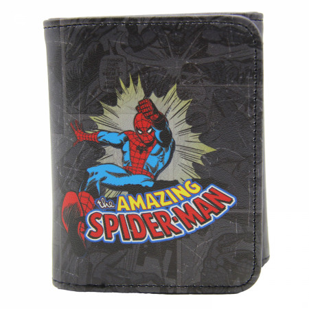 Spider-Man Black Panels Trifold Wallet