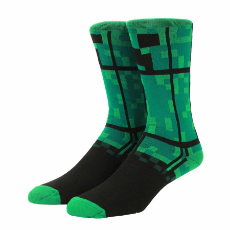 Minecraft Creeper 360-Print Socks