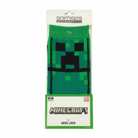 Minecraft Creeper 360-Print Socks