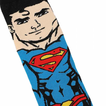 Superman Rebirth 360-Print Crew Socks with Cape