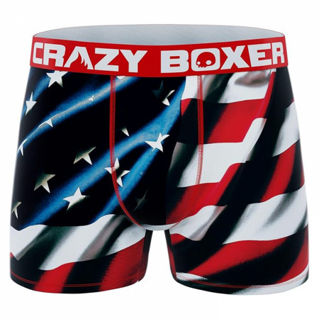 American Flag Patriotic Boy's Boxer Briefs