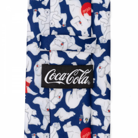 Coca-Cola Iconic Polar Bears on Navy Blue Neck Tie