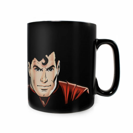 Superman Papercut Comic Morphing Mugs Heat-Change 16oz Mug