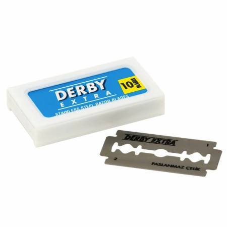 Product image 2 for Derby Extra Double Edge Stainless Steel Razor Blades (blue)