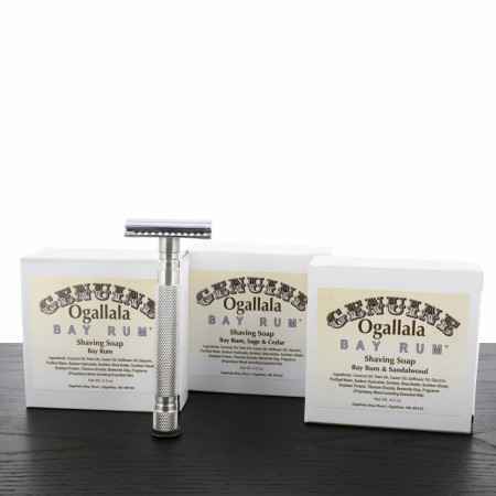 WCS Exclusive Ogallala Soap Sampler with Stainless Steel Safety Razor