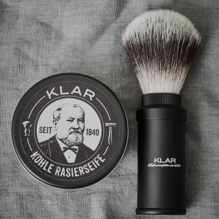 Product image 4 for KLAR Shaving Soap - Activated Charcoal, 110 gm