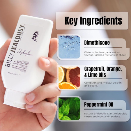 Product image 1 for Billy Jealousy Hydroplane Super Slick Shave Cream, 8 oz.