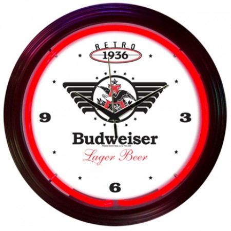 Budweiser 1936 Retro Neon Clock