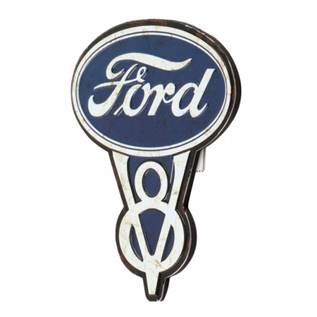 Ford V8 Embossed Tin Magnet