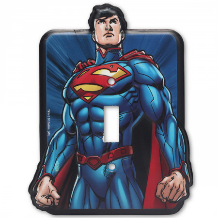 Superman Unmasked Metal Light Switch Plate