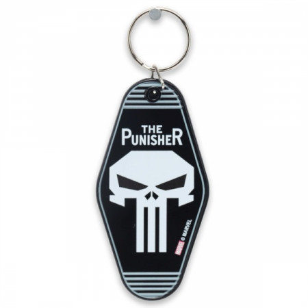 The Punisher Skull Logo Diamond Keychain