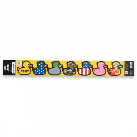 Jeep Multi-Patterned Rubber Ducks Adhesive Decal