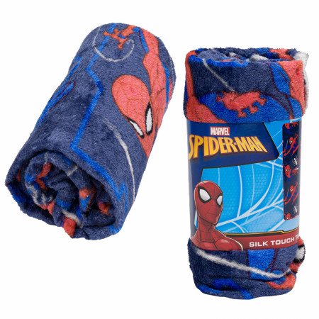 Spider-Man Web Collage Silk Touch 40" X 50" Throw Blanket