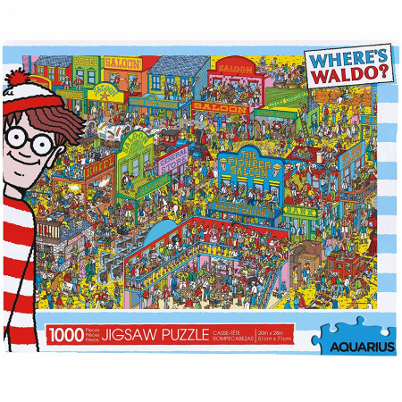 Where's Waldo Wild Wild West Scene 1000-Piece Jigsaw Puzzle