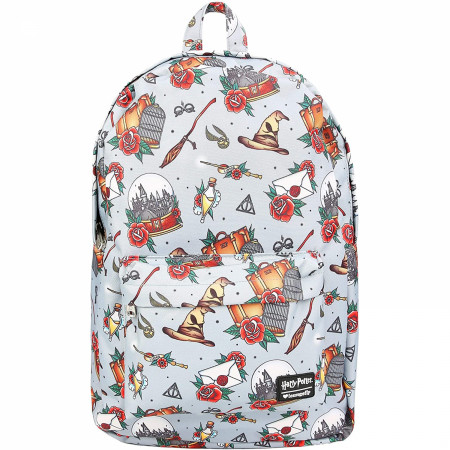 Harry Potter Tattoo Pattern Backpack By Loungefly