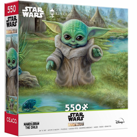 Star Wars The Mandalorian The Child Grogu Frog Hunt 550 Piece Puzzle