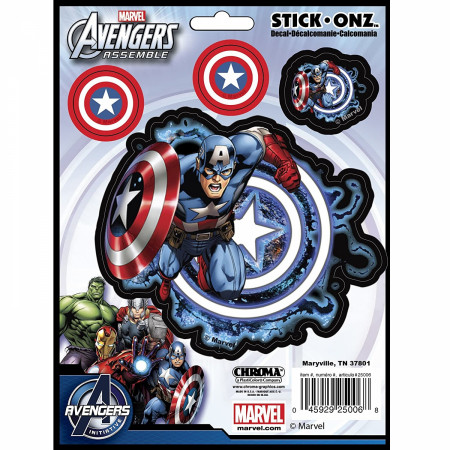 Captain America Action Car Decal