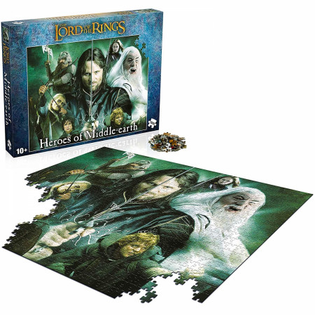 Lord of the Rings Heroes of Middle Earth 1000 Piece Jigsaw Puzzle