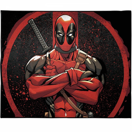 Marvel Deadpool Symbol Room Rug