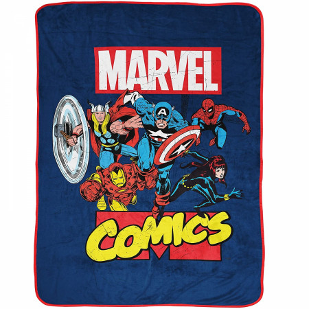 Marvel Comics Brand Avengers 46 x 60 Throw Blanket