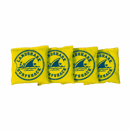 Landshark Margaritaville Yellow Team 4-Piece Corn Filled Cornhole Bags