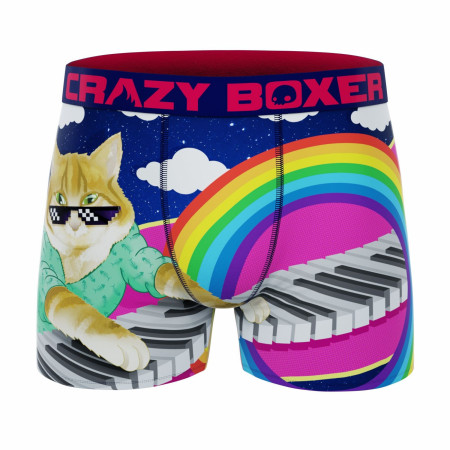 Crazy Boxer Keyboard Cat Meme Men's Boxer Briefs