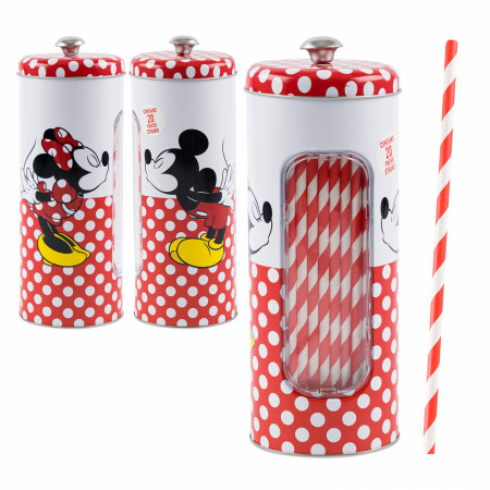 Mickey and Minnie Mouse Straw Holder