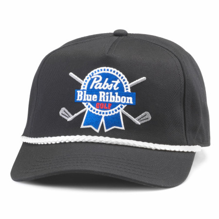 Pabst Blue Ribbon PBR Golf Logo Rope Hat