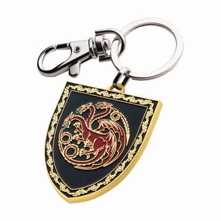 House of The Dragon Targaryen Shield Enamel Keychain