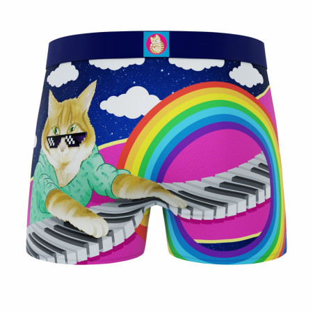 Crazy Boxer Keyboard Cat Meme Men's Boxer Briefs