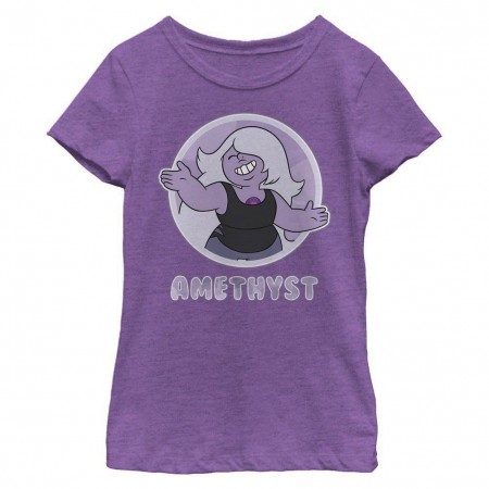 Steven Universe Amethyst Circle Purple Youth Girls T-Shirt