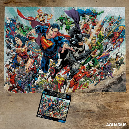 DC Cast Team Up 3000 Piece Puzzle