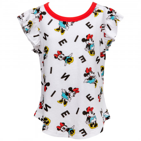Minnie Mouse Disney Character All Over Kids T-Shirt