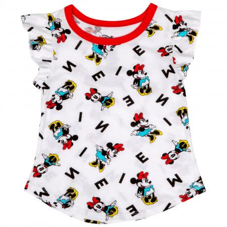 Minnie Mouse Disney Character All Over Kids T-Shirt