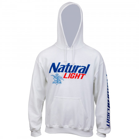 Brew City Natural Light Logo Sleeve Print Pullover Hoodie