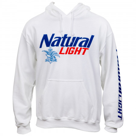 Natural Light Logo Sleeve Print Pullover Hoodie
