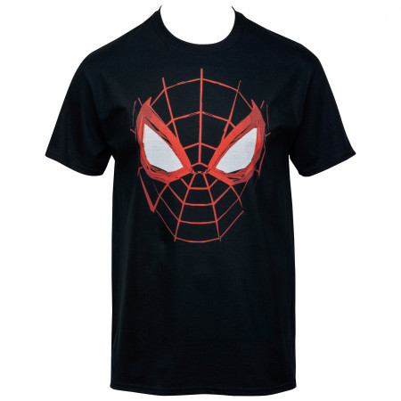 Spider-Man Miles Morales Web Face T-Shirt