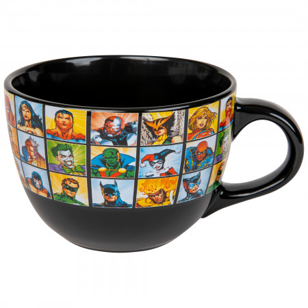 DC Characters Grid 24 Ounce Soup Mug